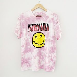 NEW Nirvana Tie Dye Graphic Tee